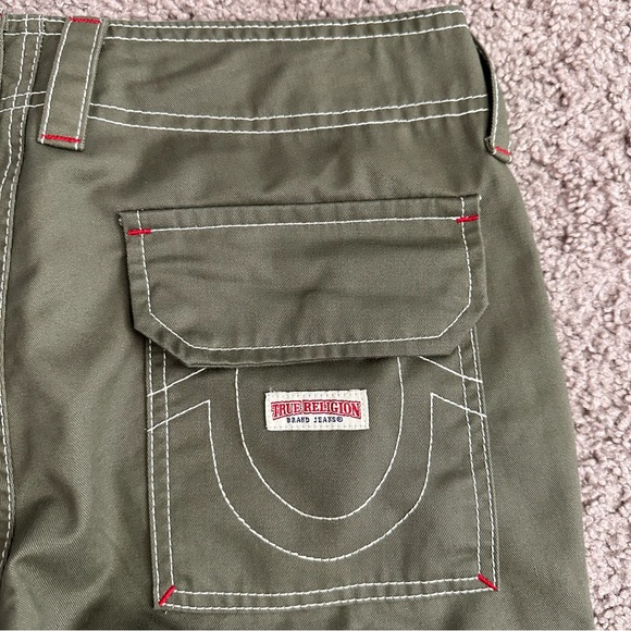 True Religion Military Single Needle Cargo Pant Kalamata Olive Womens 27 - Picture 3 of 15